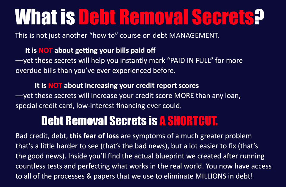 Private Wealth Academy – Debt Removal Secrets 