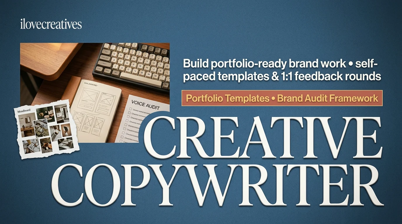 ilovecreatives – Creative Copywriter Course course image