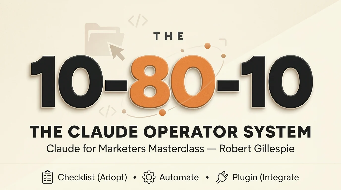 Robert Gillespie – Claude For Marketers Masterclass course image